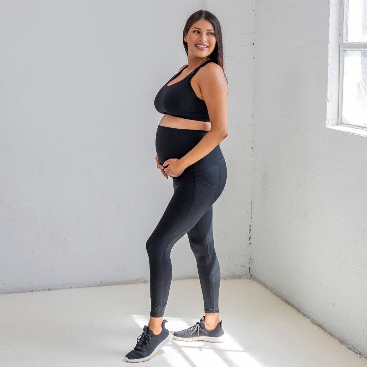 KUNINDOME Maternity Yoga Pants with Pockets, Maternity Leggings Over The  Belly, Pregnancy Active Wear Workout Pants : : Clothing, Shoes 