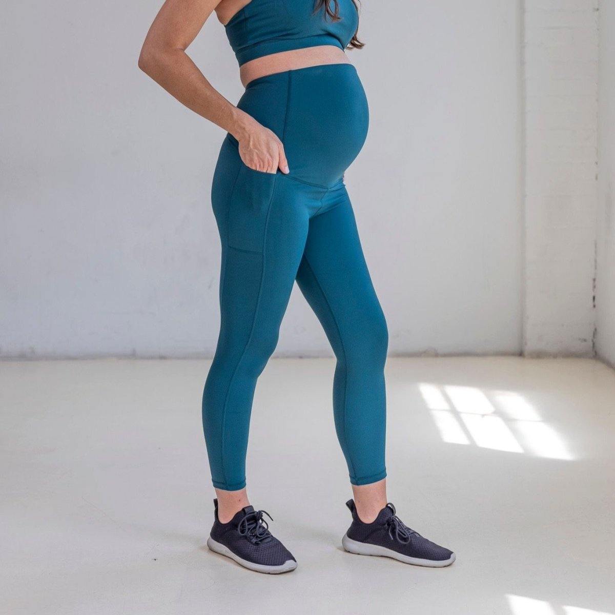 Lux Maternity Pants - Fossil – Senita Athletics