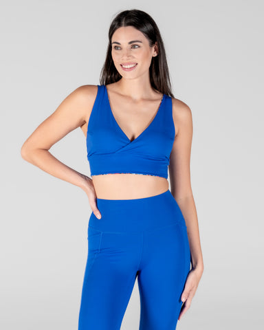 Core Strappy Sports Bra (Cobalt Blue) by OneMoreRep - Nutrition
