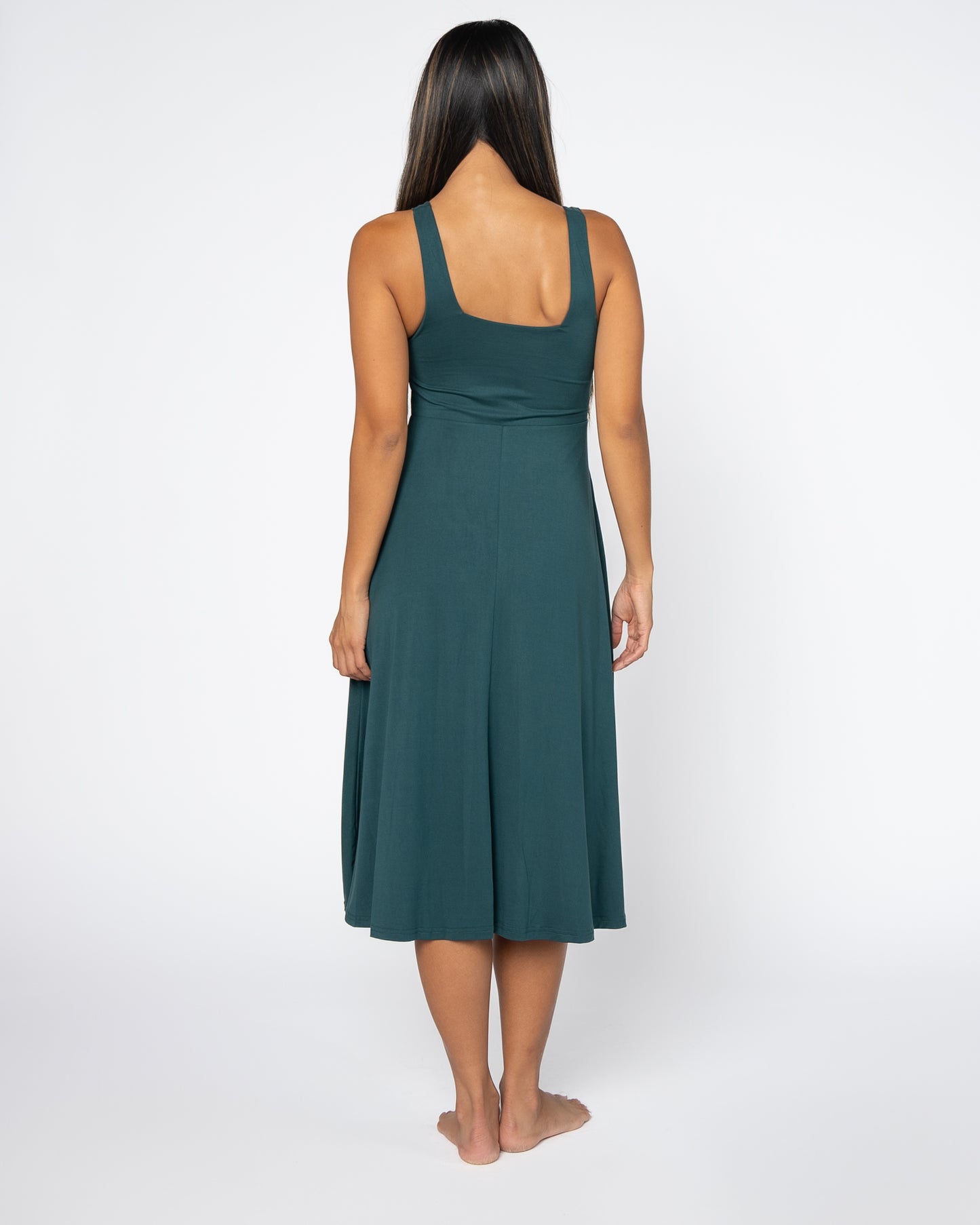 Empire Midi Dress - Juniper