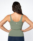 Shakti Ribbed Tank (Long)  - Olive