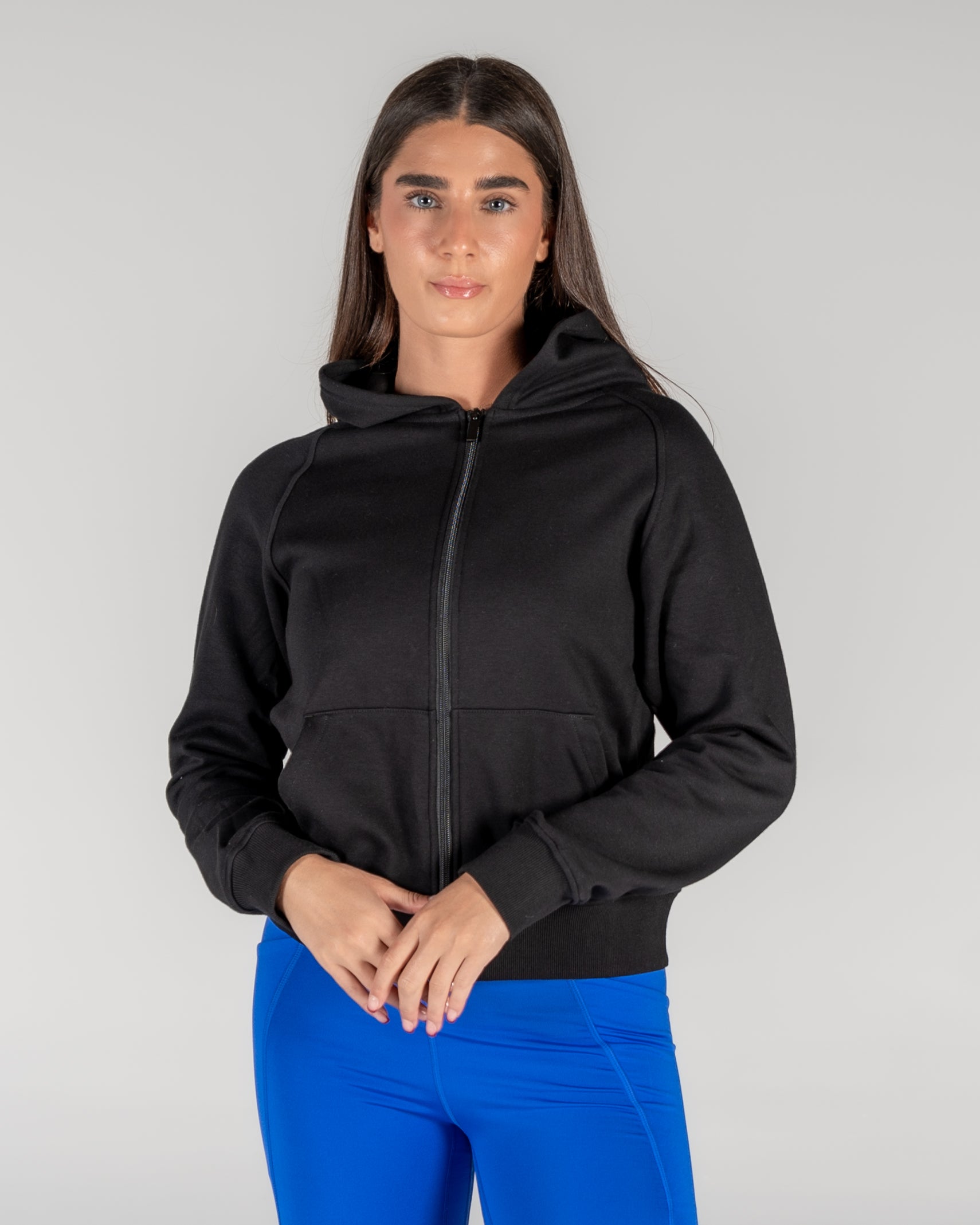 Classic Full-Zip Hoodie - Black