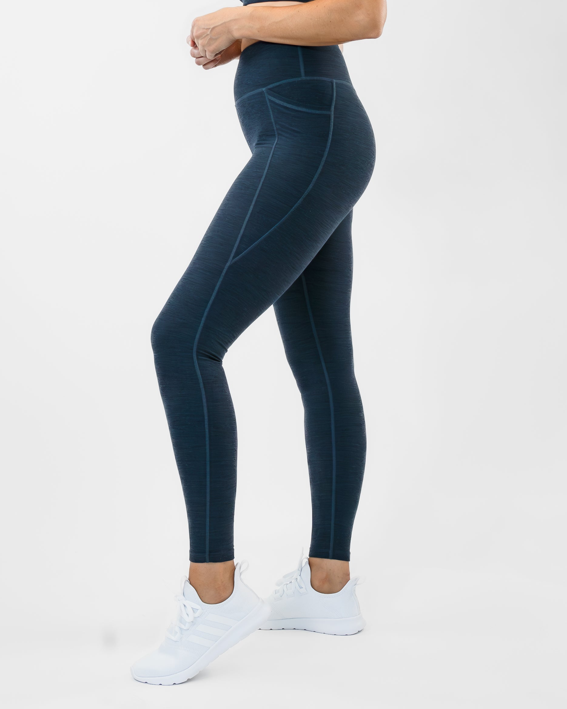 Alphalete Compression Tight Workout Spandex High-Rise Leggings • Turquoise  • XS