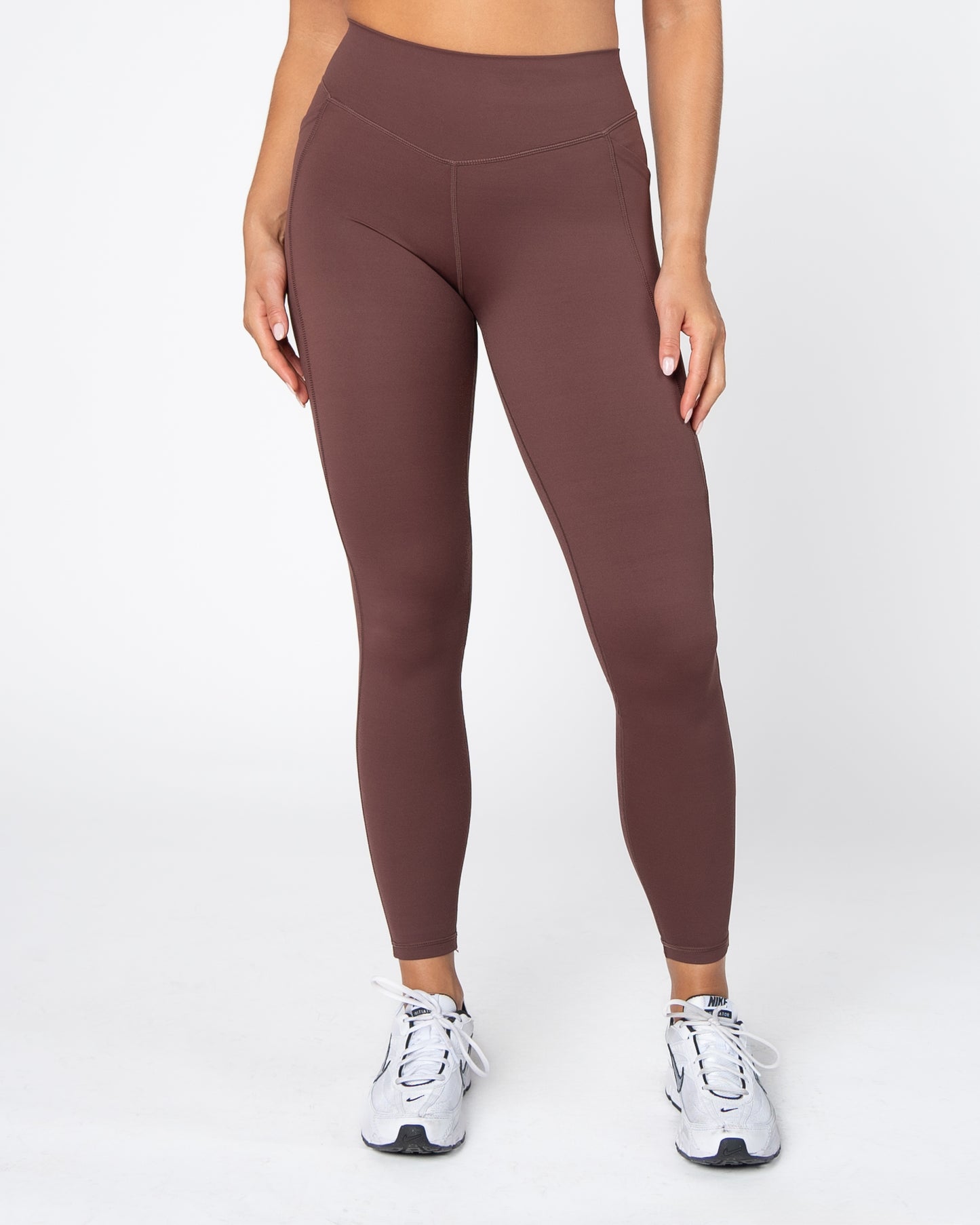 AYA Accentuate Your Assets Mid-Rise Leggings - Fossil