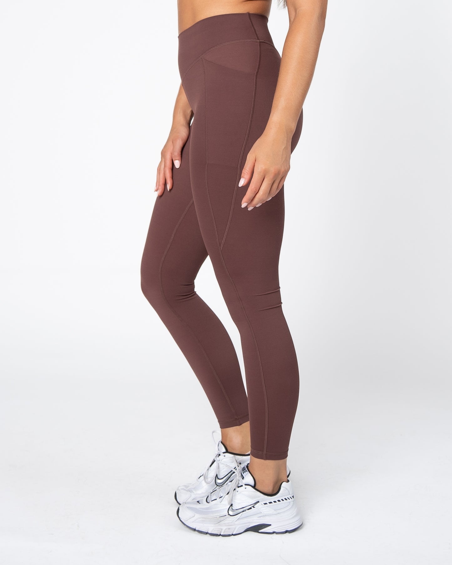 AYA Accentuate Your Assets Mid-Rise Leggings - Fossil