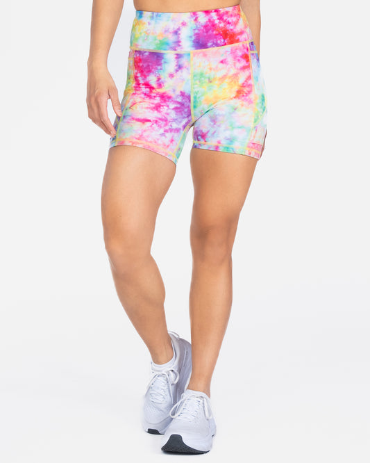 Lux Baseline Shorts (5 in. inseam) - Rainbow Tie Dye (Pre-Order)