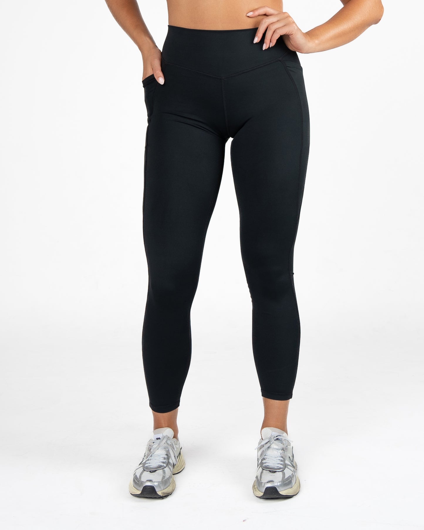 AYA Accentuate Your Assets Mid-Rise Leggings - Black