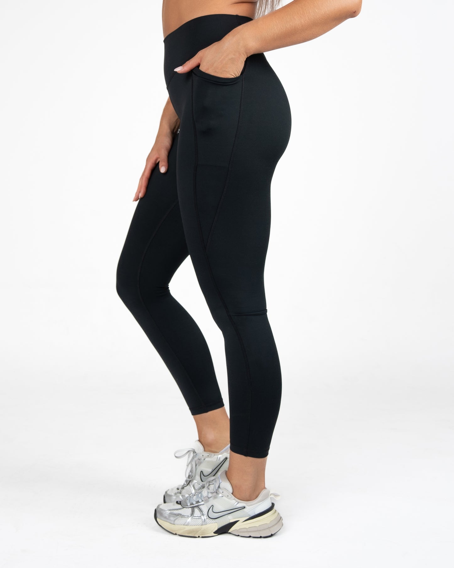 AYA Accentuate Your Assets Mid-Rise Leggings - Black