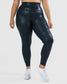 Lux Pace Leggings (26 in.) - Black Snake Foil