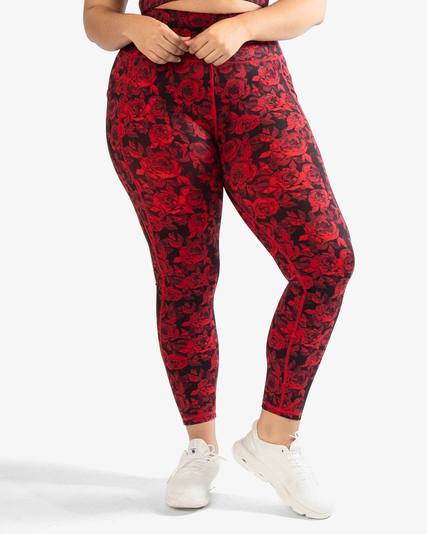 Lux Pace Leggings (26 in.) - Red Roses