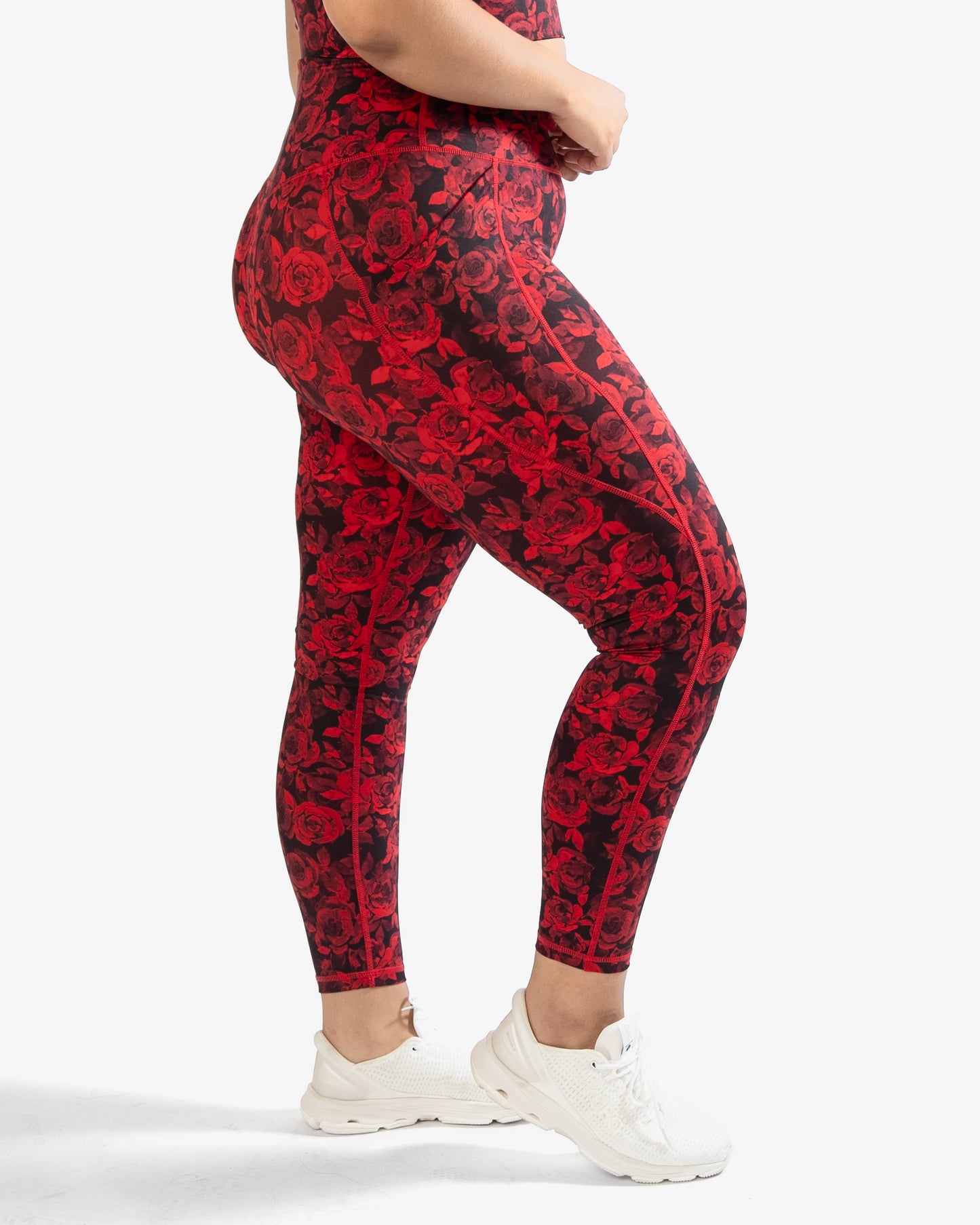 Lux Pace Leggings (26 in.) - Red Roses