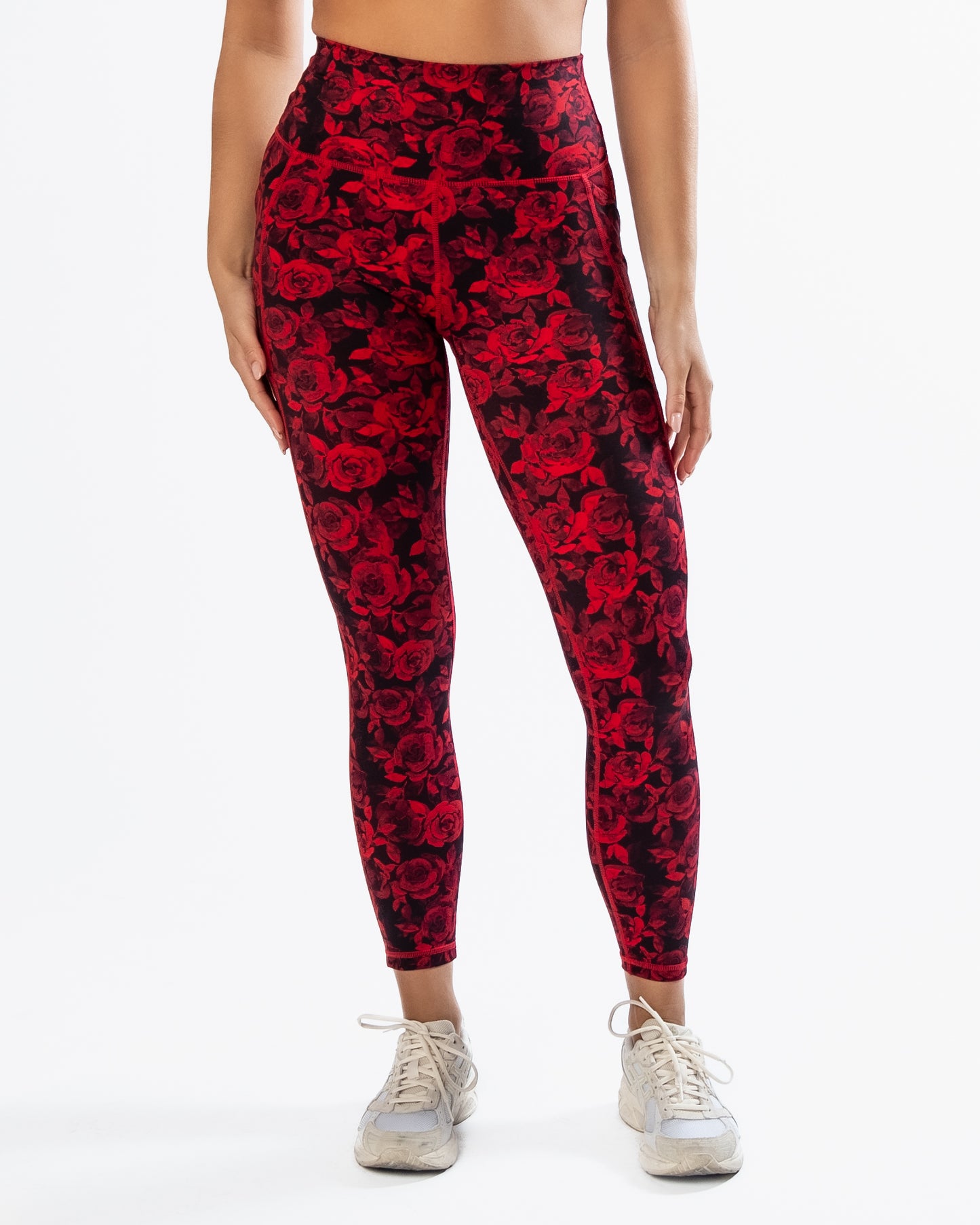 Lux Pace Leggings (26 in.) - Red Roses