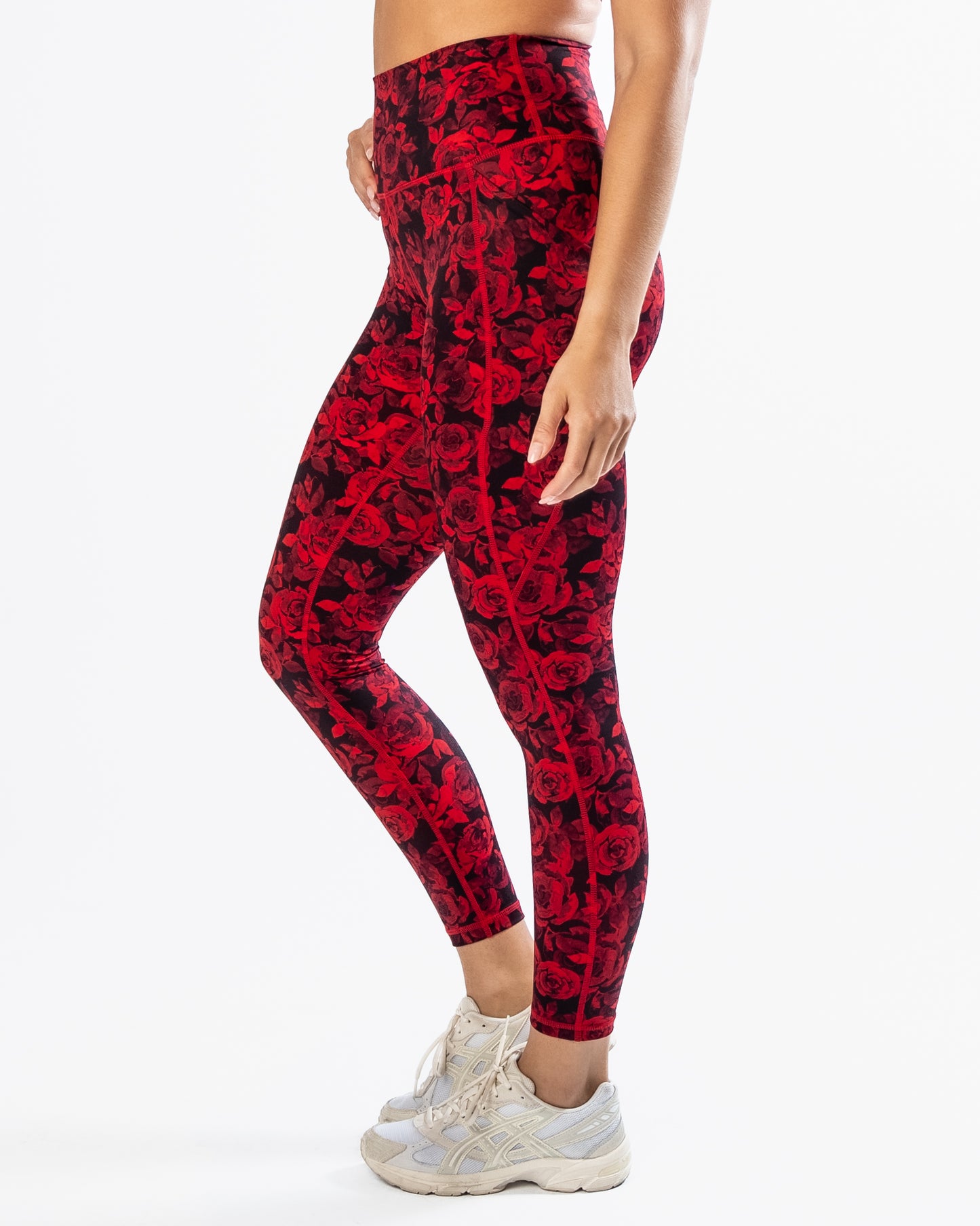 Lux Pace Leggings (26 in.) - Red Roses