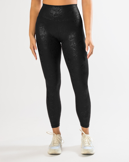 Lux Pace Leggings (26 in.) - Black Snake Foil