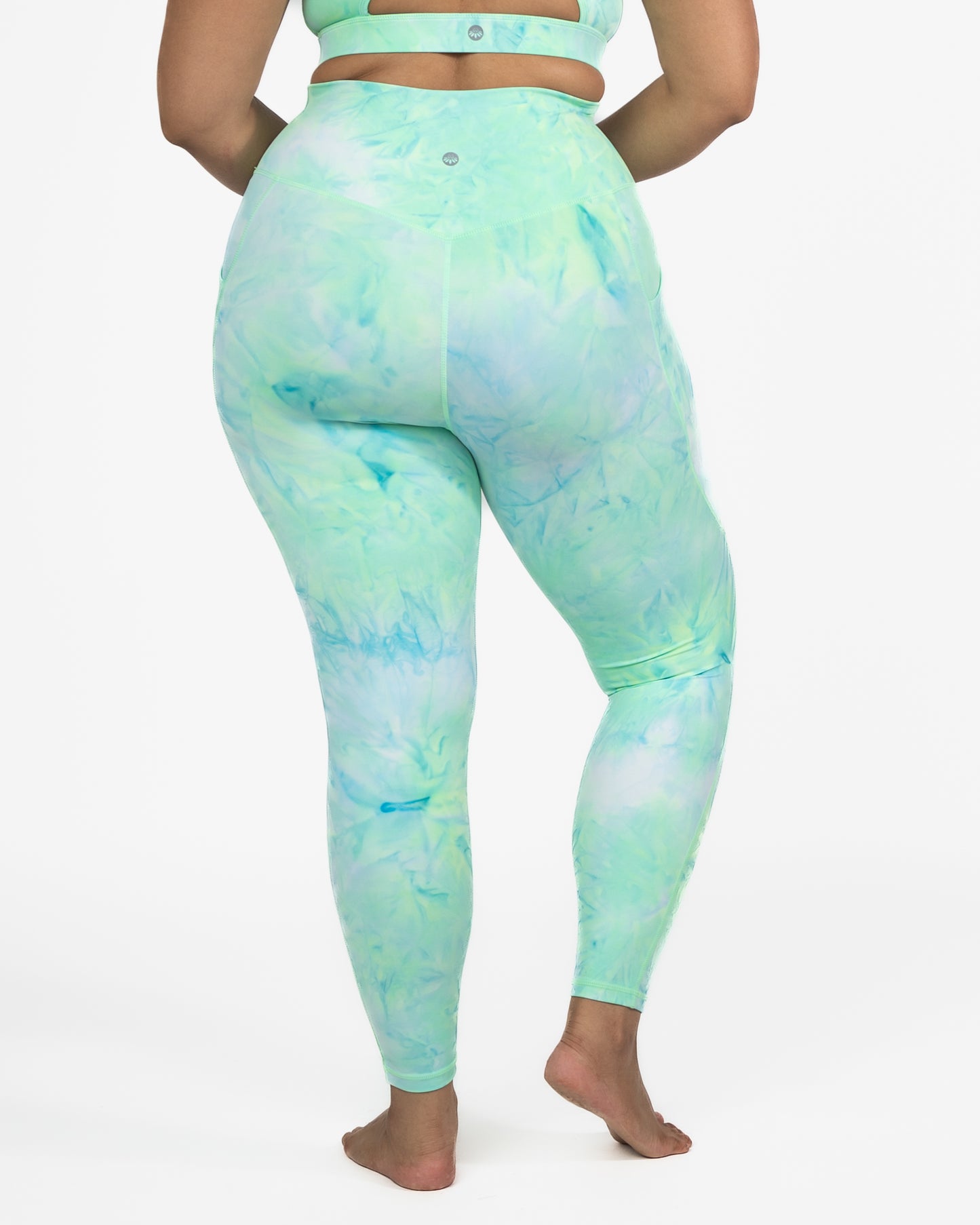 Lux Pace Leggings - Key Lime Tie Dye