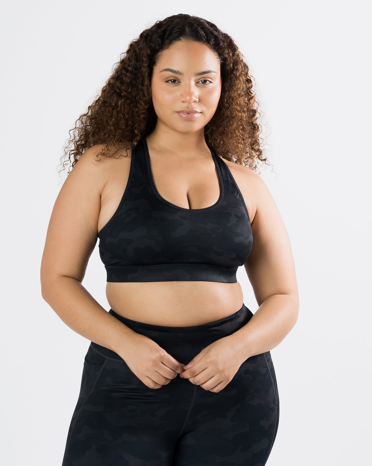 Lux Sarah Sports Bra - Black Camo