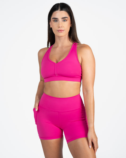 Stow And Go Sports Bra - Punch