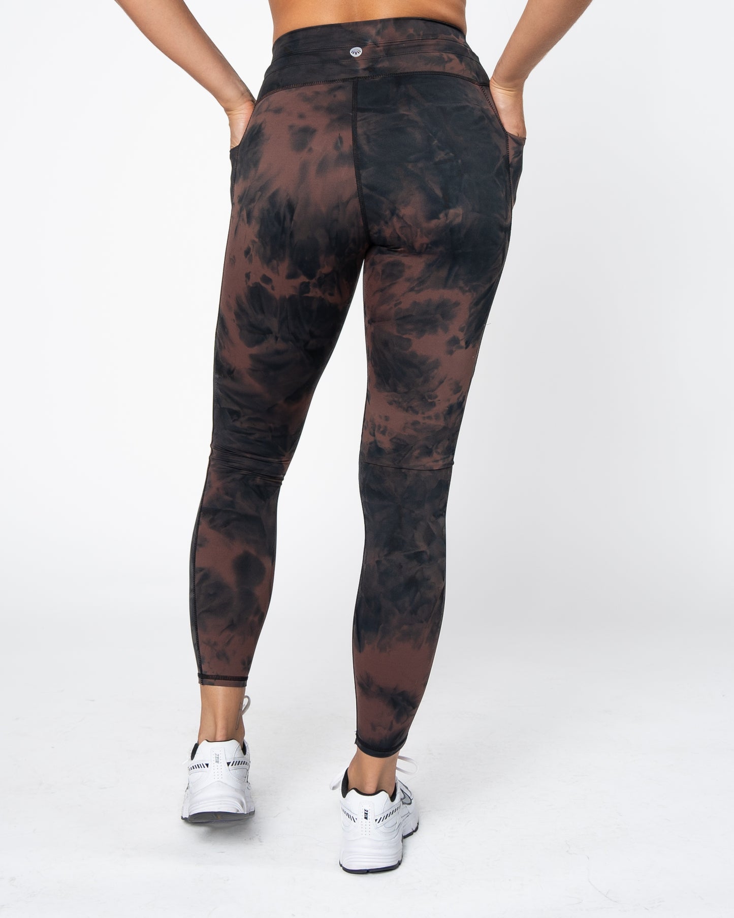 Lux Train Leggings II - Fossil / Black Tie Dye