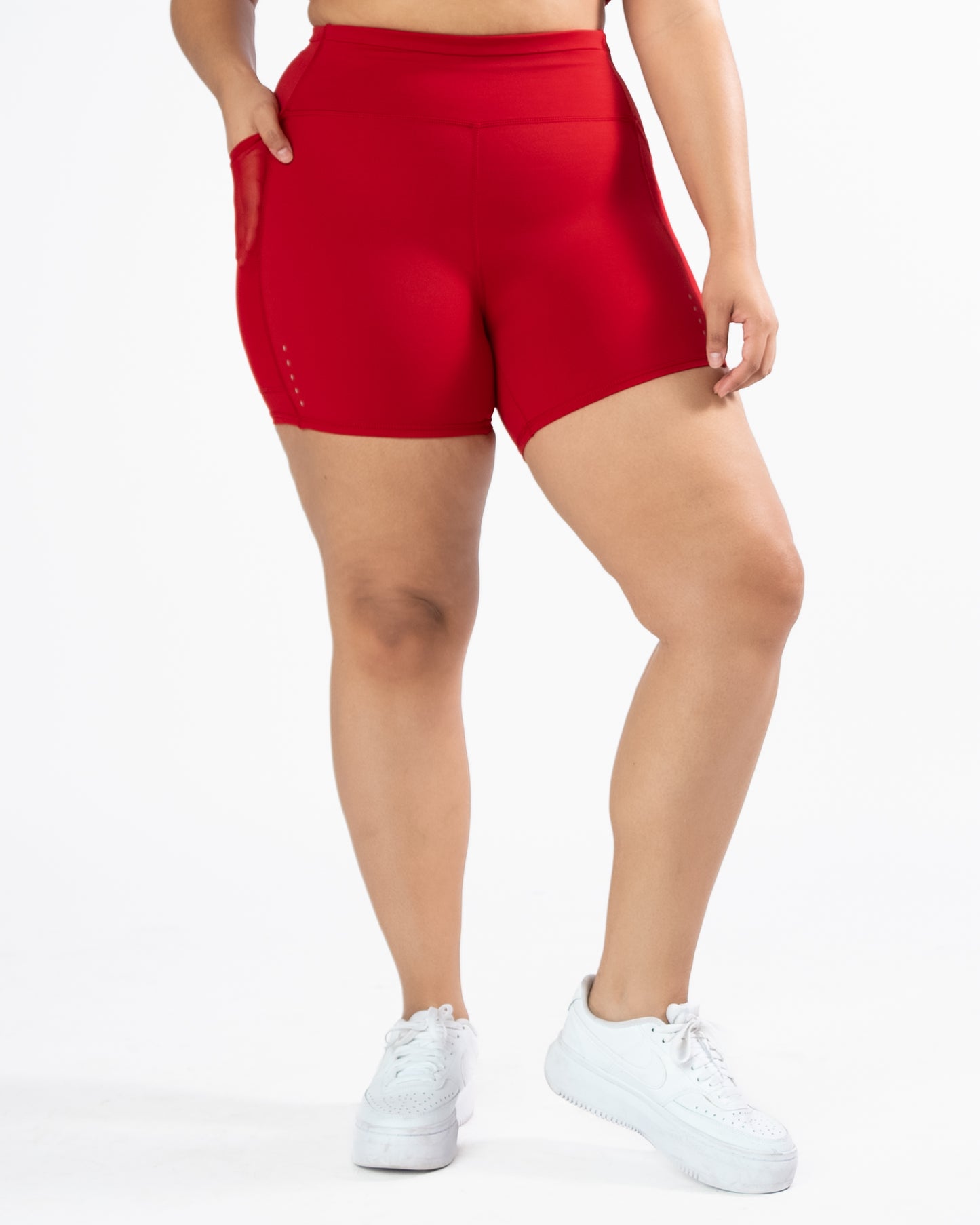 Lux Ultra Mesh Shorts (5 in. inseam) - Cherry