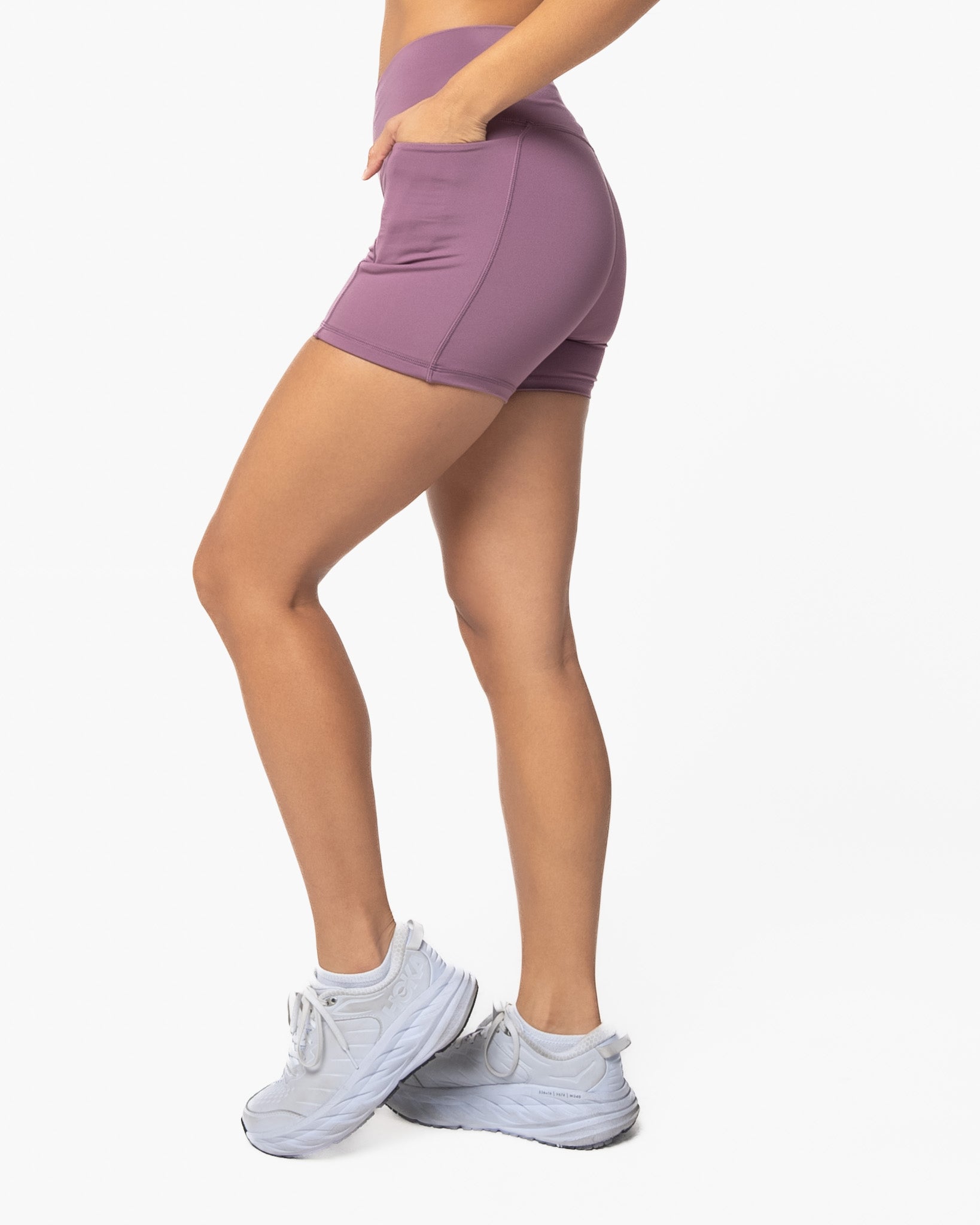 Skin Crossover Shorts (Multi-Lengths) - Hazy Lilac