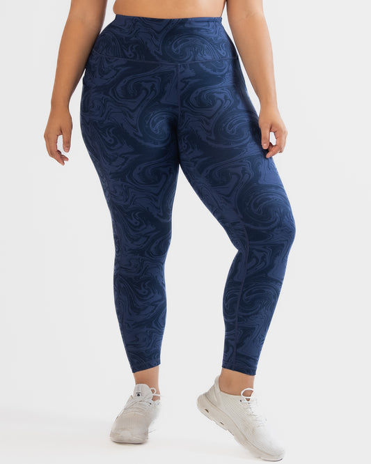 Skin High Waisted Vinyasa 7/8 Leggings - Twilight Swirl