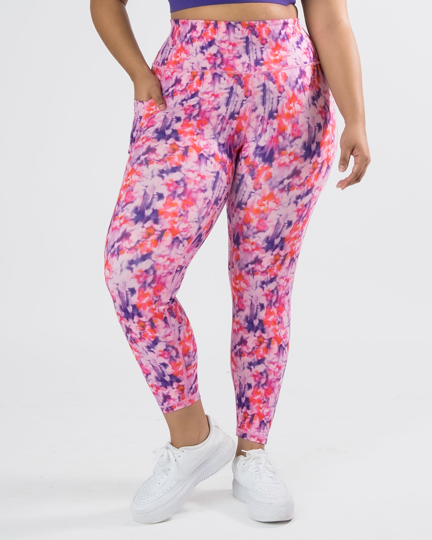 Skin High Waisted Vinyasa 7/8 Capris - Dreamweaver