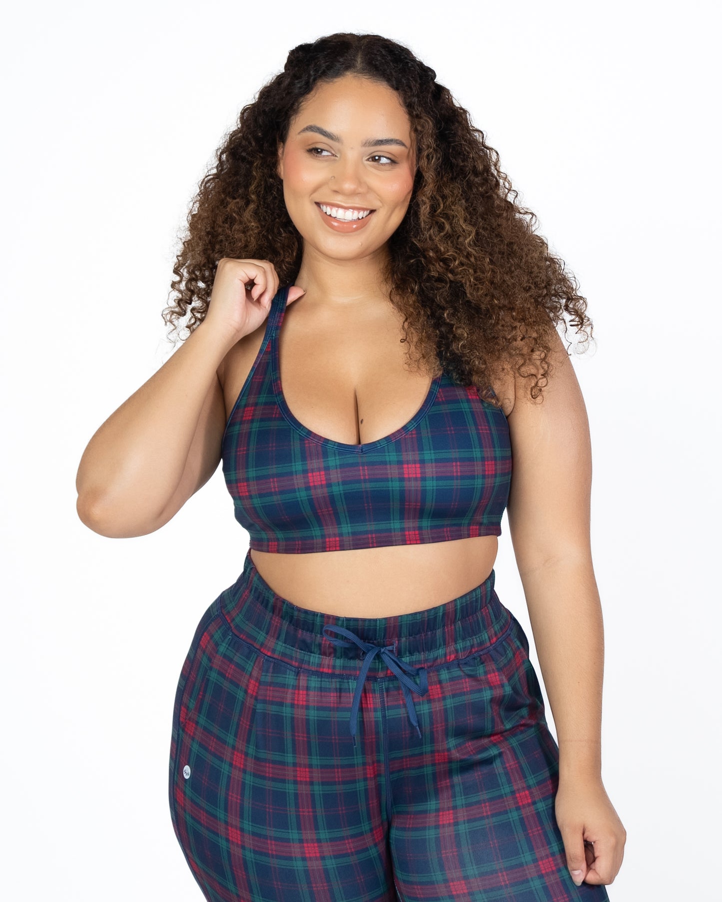 Skin Move Bra - Holiday Plaid