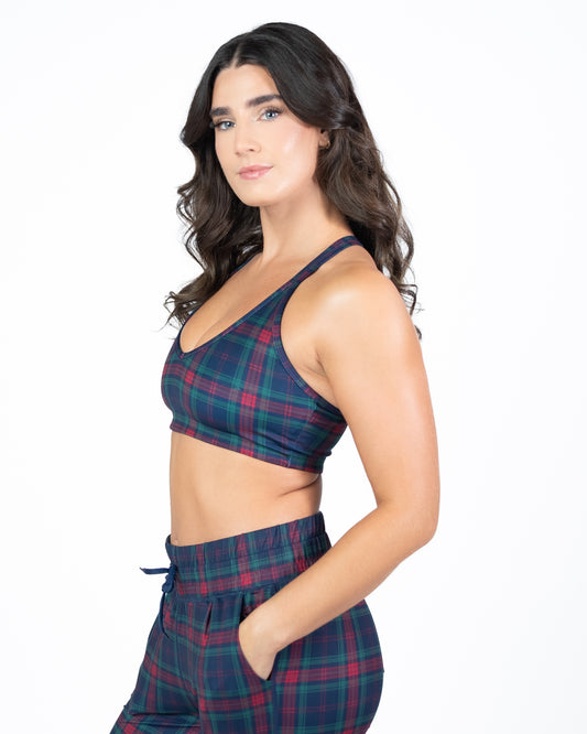 Skin Move Bra - Holiday Plaid