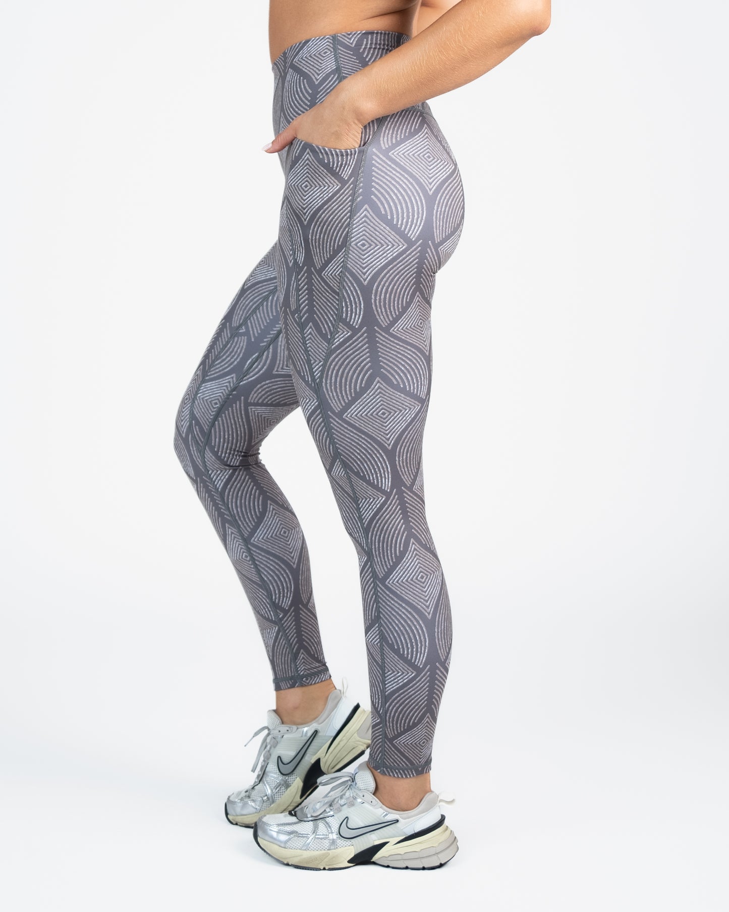 Shakti Leggings (27 in. inseam) - Grey Peacock