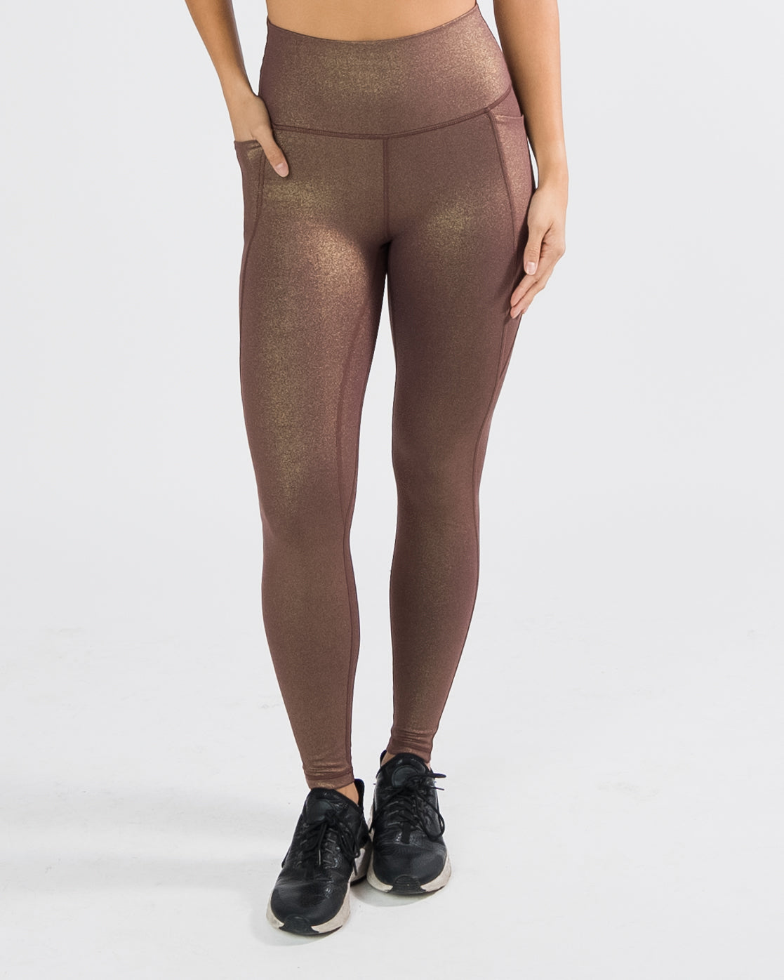 Shakti Leggings (27 in. inseam) - Fossil Shimmer