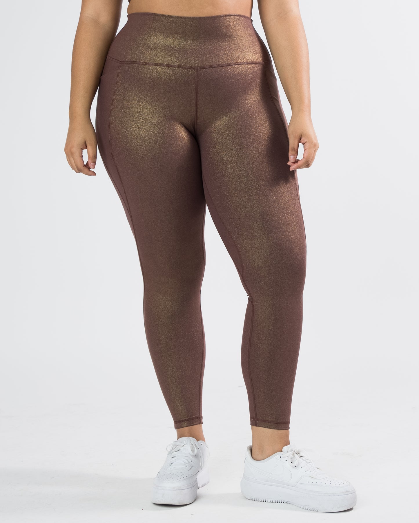 Shakti Leggings (27 in. inseam) - Fossil Shimmer