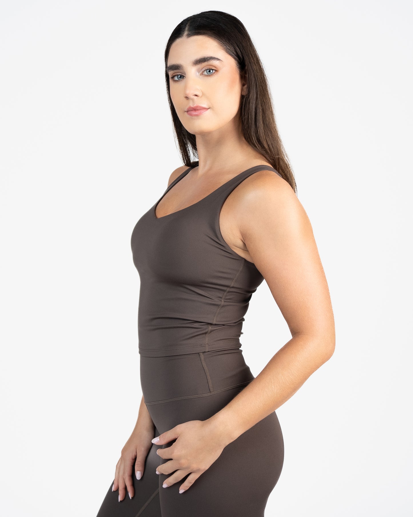 Skin Shakti Tank (Mid-Length) - Espresso