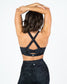 Square Neck Bra - Onyx Tie Dye