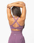 Skin Twist Back Crop - Hazy Lilac