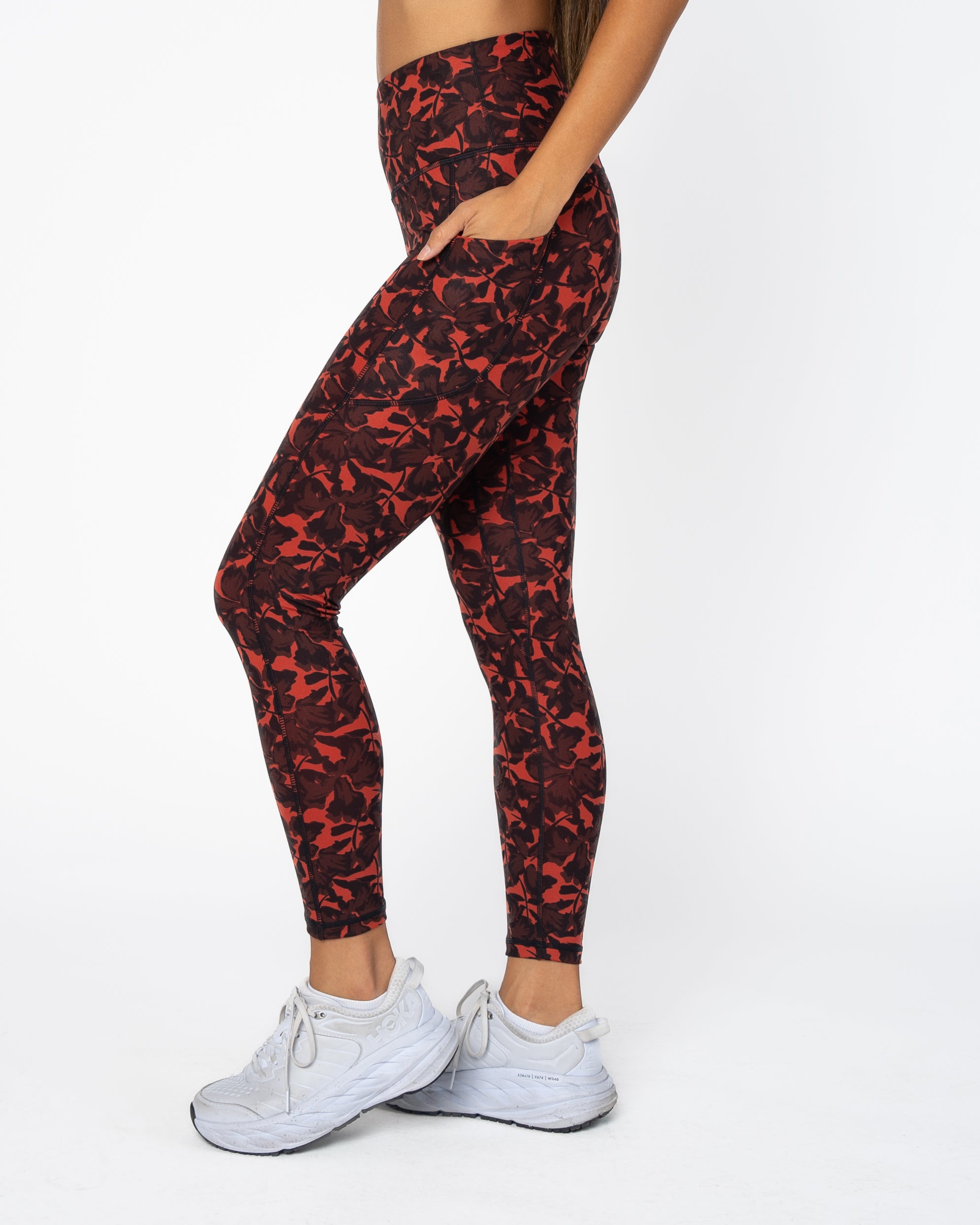 High Waisted Vinyasa 7/8 Leggings - Spiced Iris