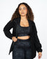 Soft Scuba Cinch Jacket - Black