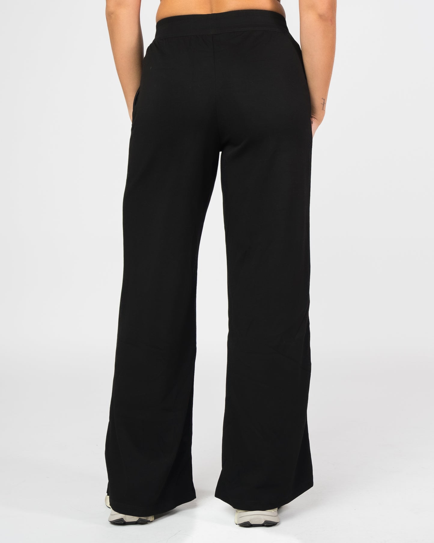 Soft Scuba Wide Leg Pant - Black