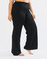 Soft Scuba Wide Leg Pant - Black