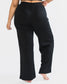 Soft Scuba Wide Leg Pant - Black