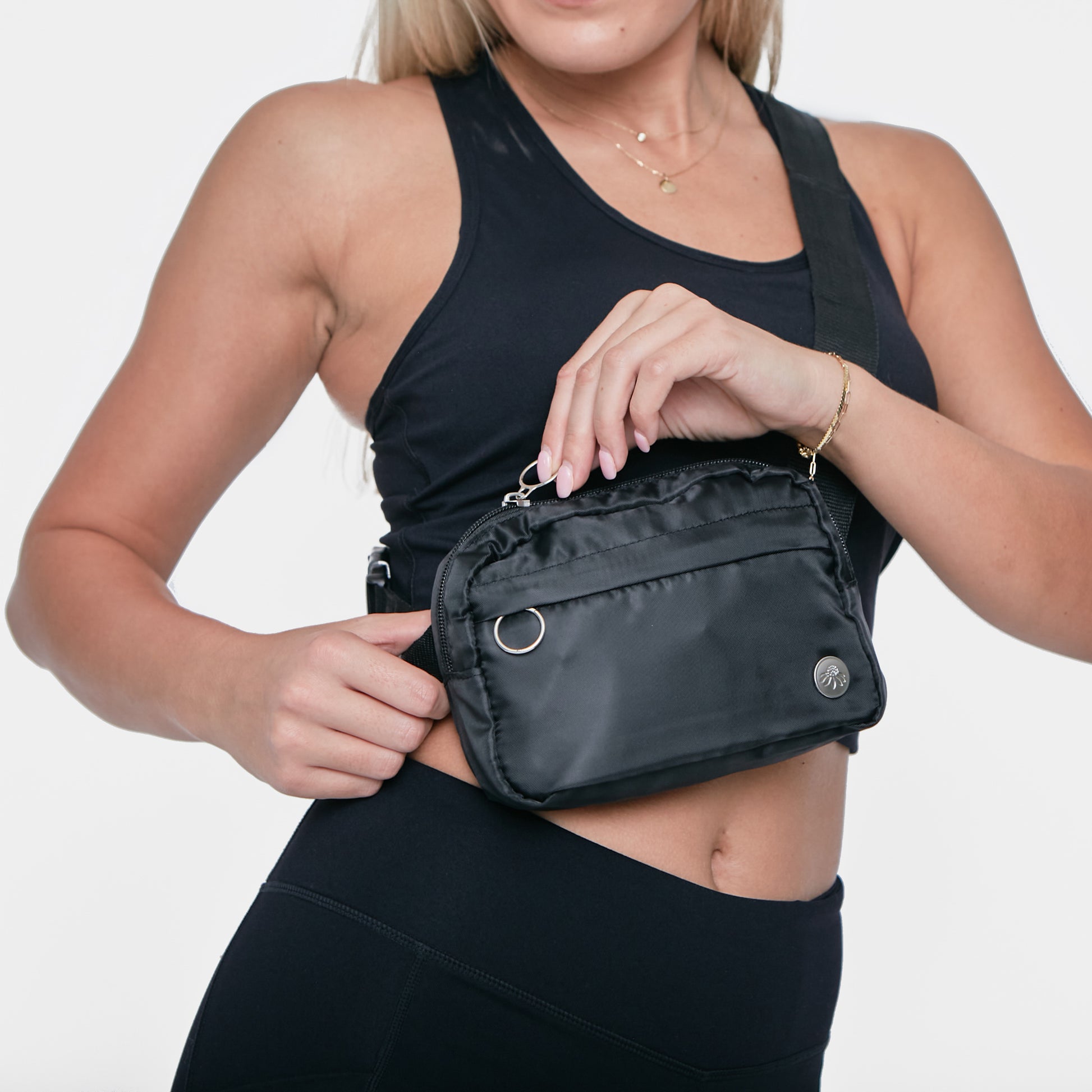 Black Belt bags, waist bags and fanny packs for Women