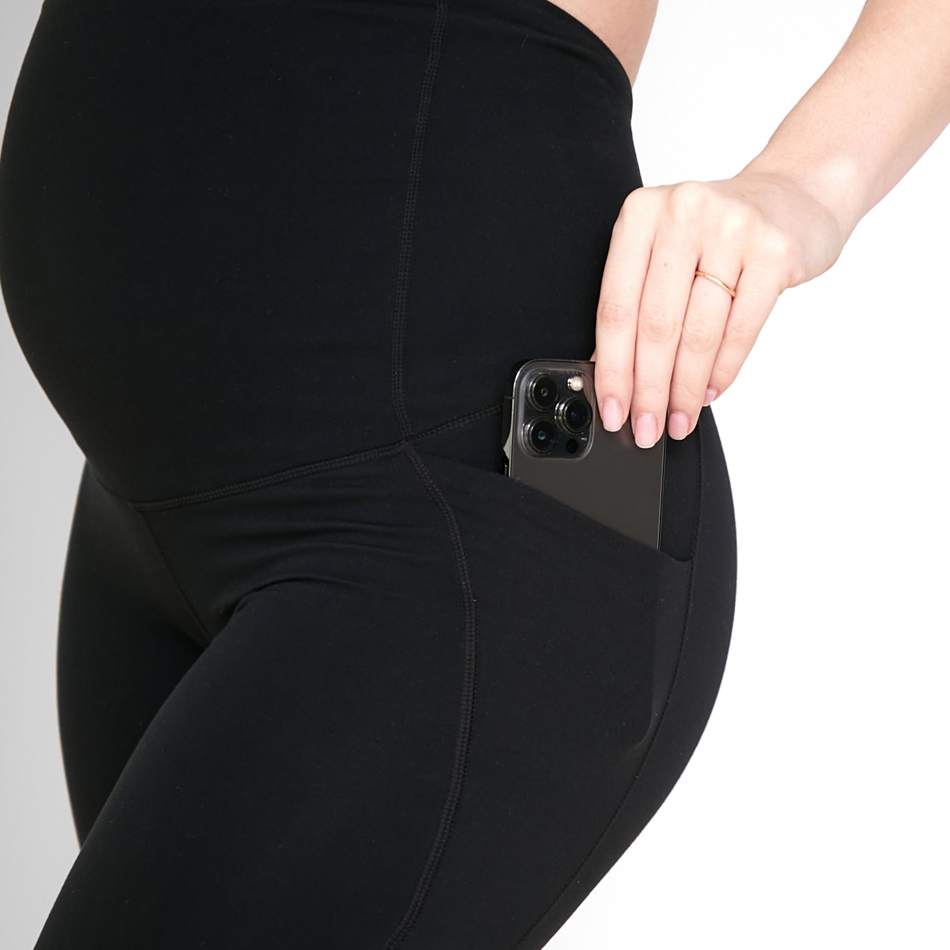 Skin Maternity Biker Shorts (8 in. inseam) - Magnet