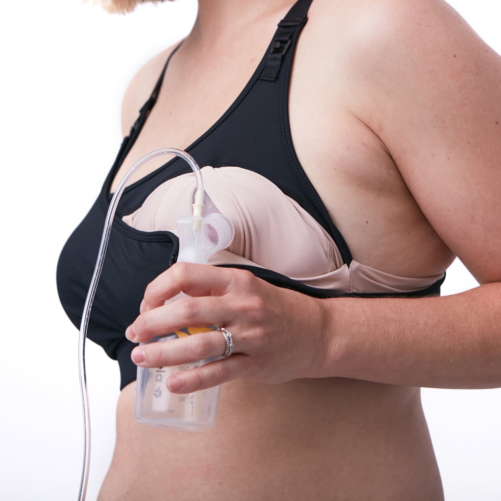Hands free Pumping Bra: Adjustable Breastfeeding Nursing Bra