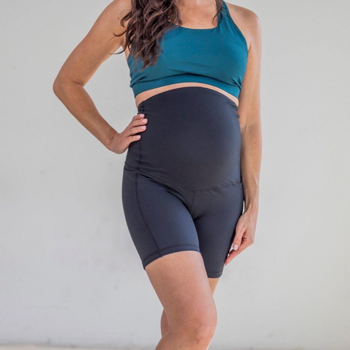 Skin Maternity Biker Shorts (8 in. inseam) - Magnet – Senita Athletics