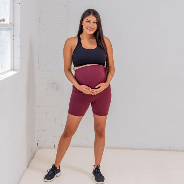 Maternity Rio Shorts (5 in. inseam) - Mulberry